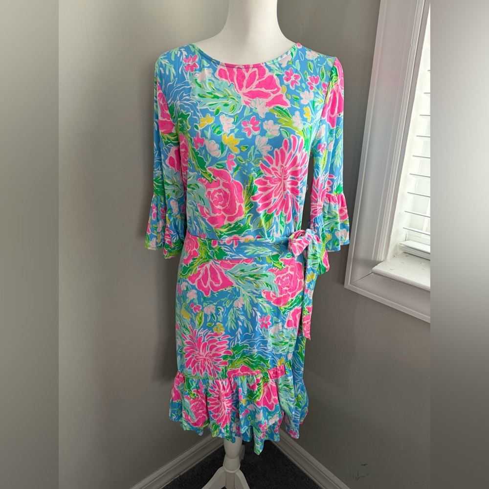NWT Lilly Pulitzer Kassi Wrap Ruffle
Dress Size L - Picture 2 of 5